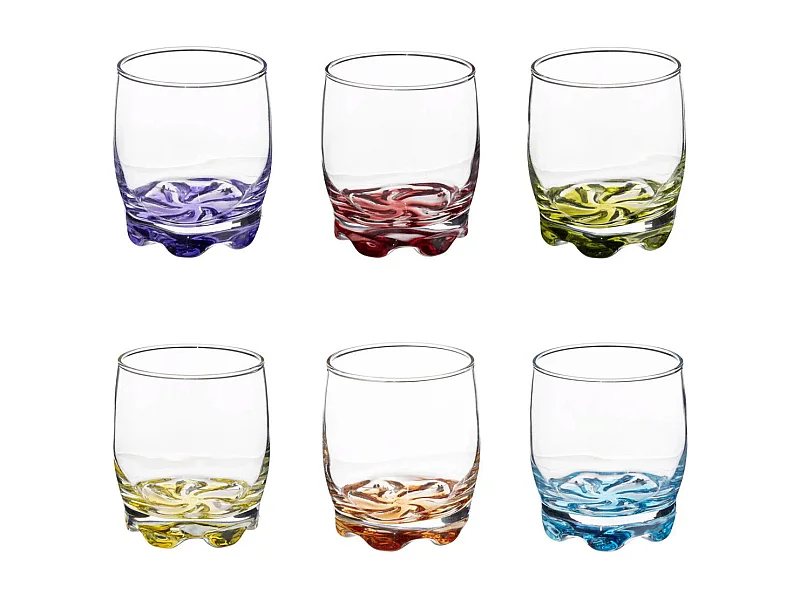 Lot de 6 Verres à Eau "Tino" 31cl Multicolore