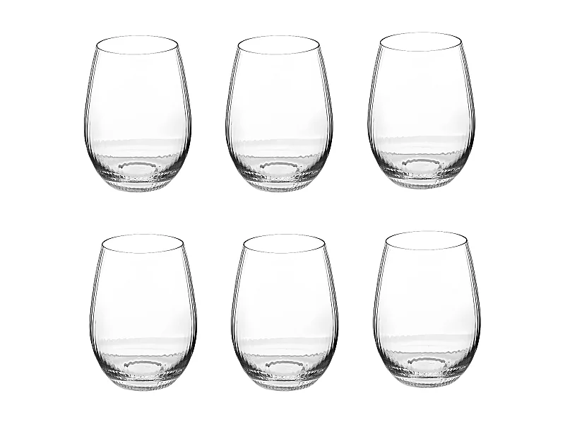 Lot de 6 Verres à Eau "Midnight Garden" 54cl Transparent