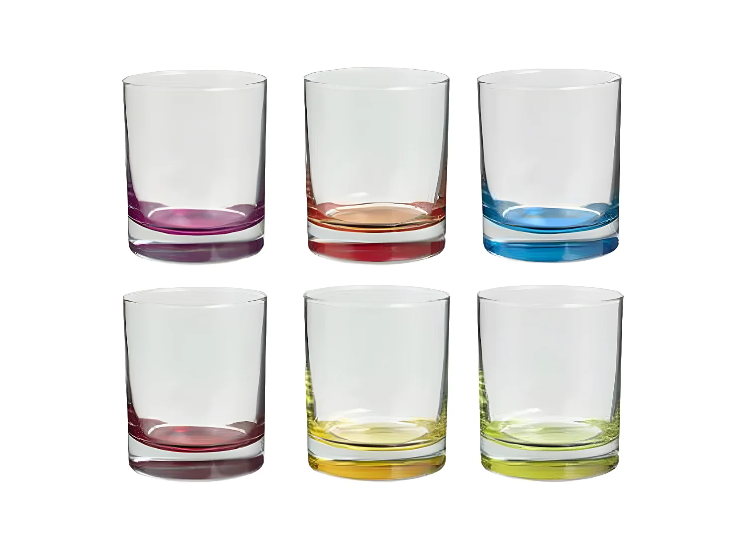 Lot de 6 Verres à Eau "Colori" 30cl Multicolore