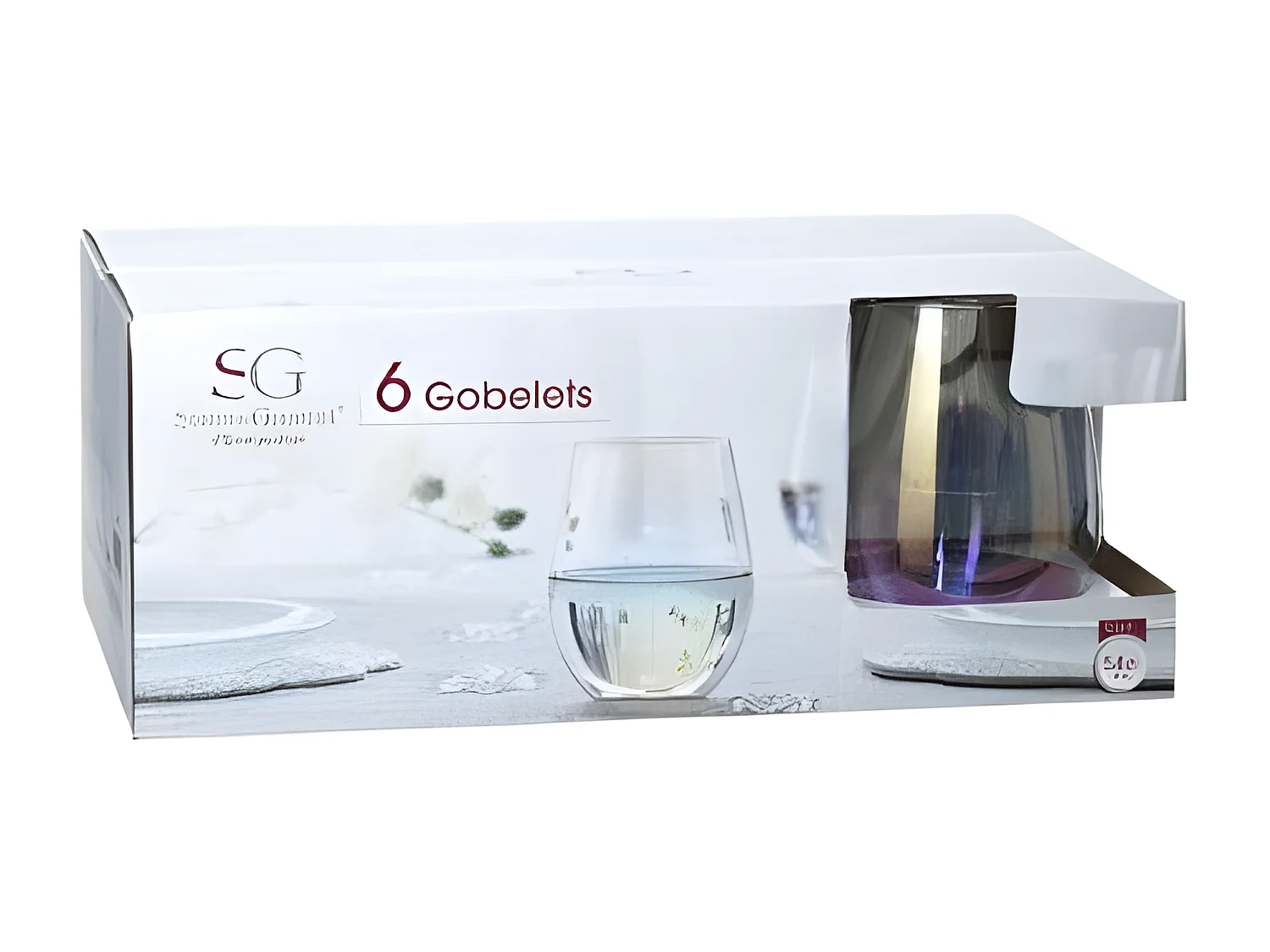 Lot de 6 Gobelets en Verre "Fantasy" 54cl Transparent