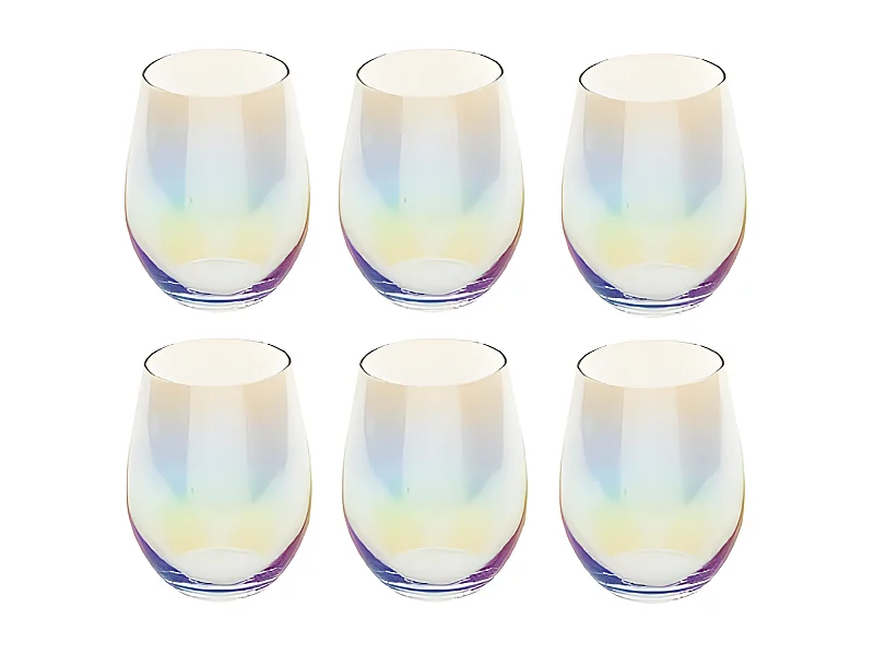 Lot de 6 Gobelets en Verre "Fantasy" 54cl Transparent