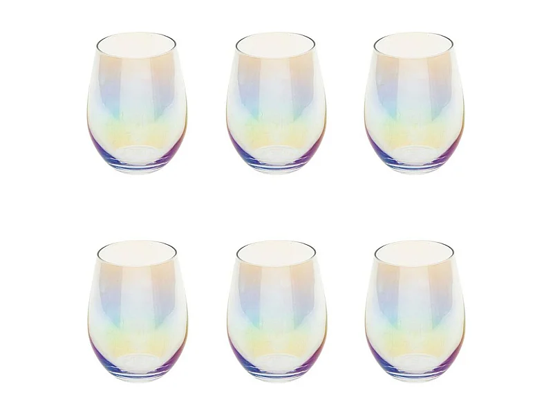 Lot de 6 Gobelets en Verre "Fantasy" 54cl Transparent