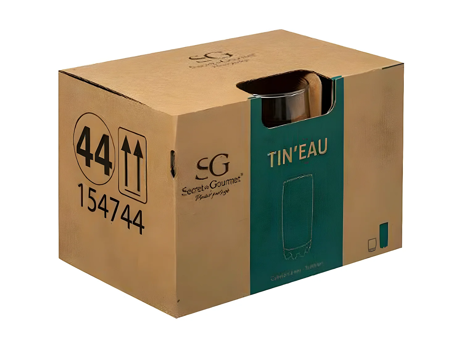 Lot de 6 Gobelets à Eau "Sylvana" 38cl Transparent