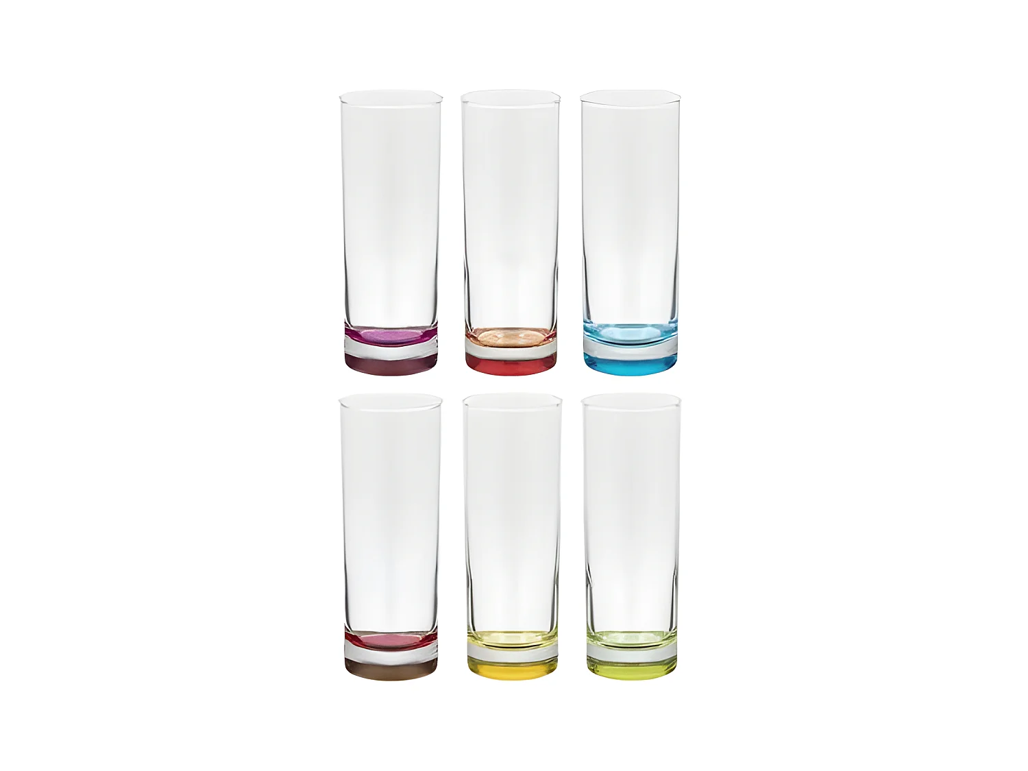 Lot de 6 Verres à Eau "Colori" 31cl Multicolore