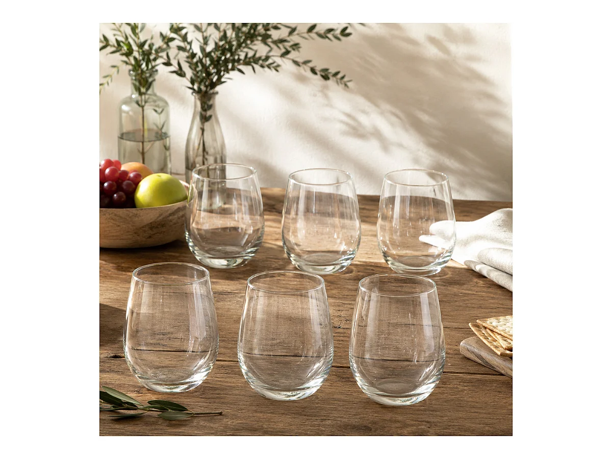 Lot de 6 Verres à Eau "Orpea" 36cl Transparent