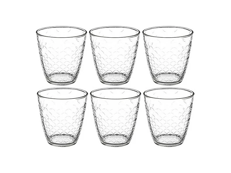 Lot de 6 Gobelets Bas "Rome'Eau" 25cl Transparent