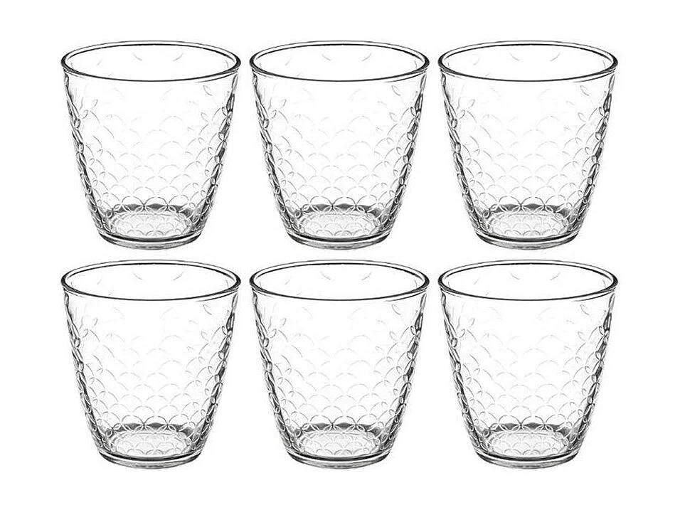 Lot de 6 Gobelets Bas "Rome'Eau" 25cl Transparent