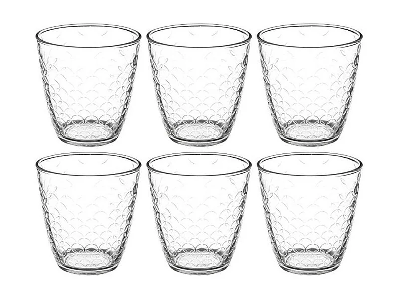 Lot de 6 Gobelets Bas "Rome'Eau" 25cl Transparent
