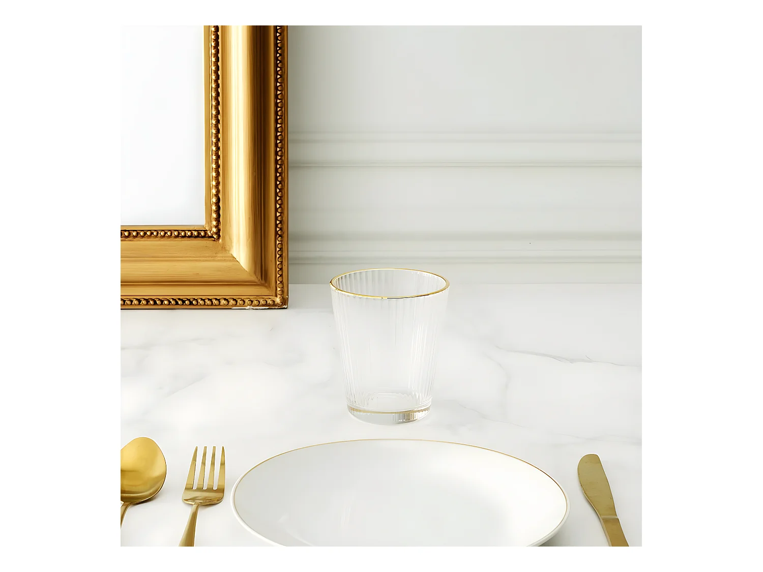 Lot de 6 Verres Design "Liseré" 35cl Transparent