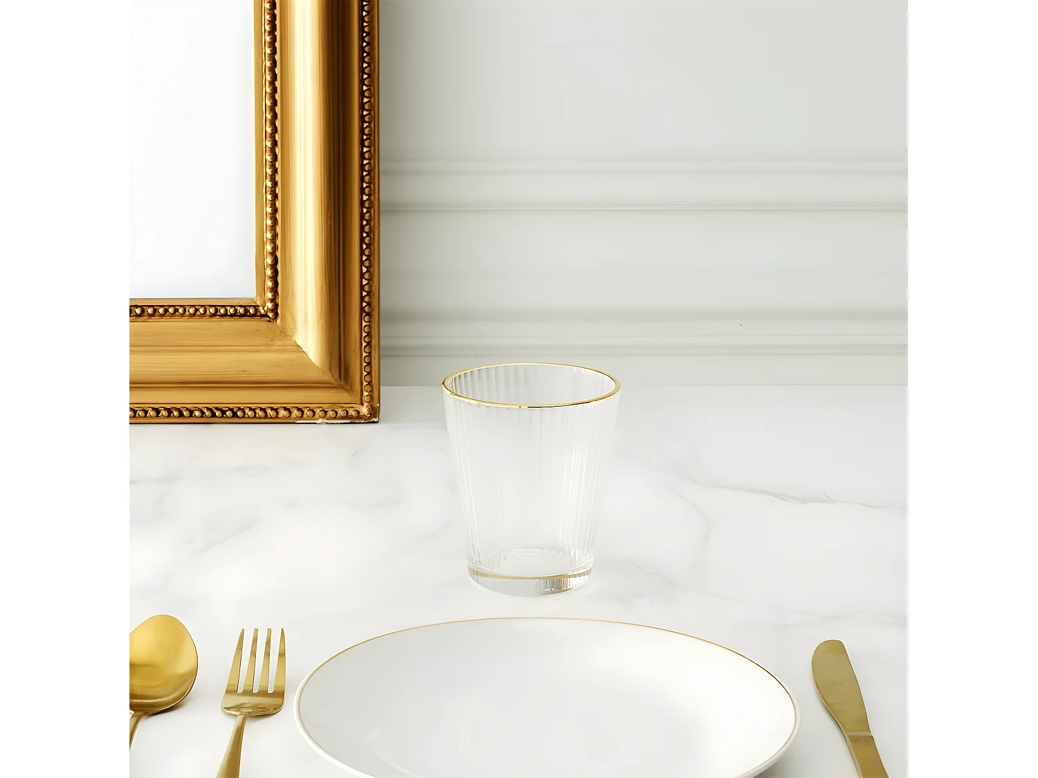 Lot de 6 Verres Design "Liseré" 35cl Transparent