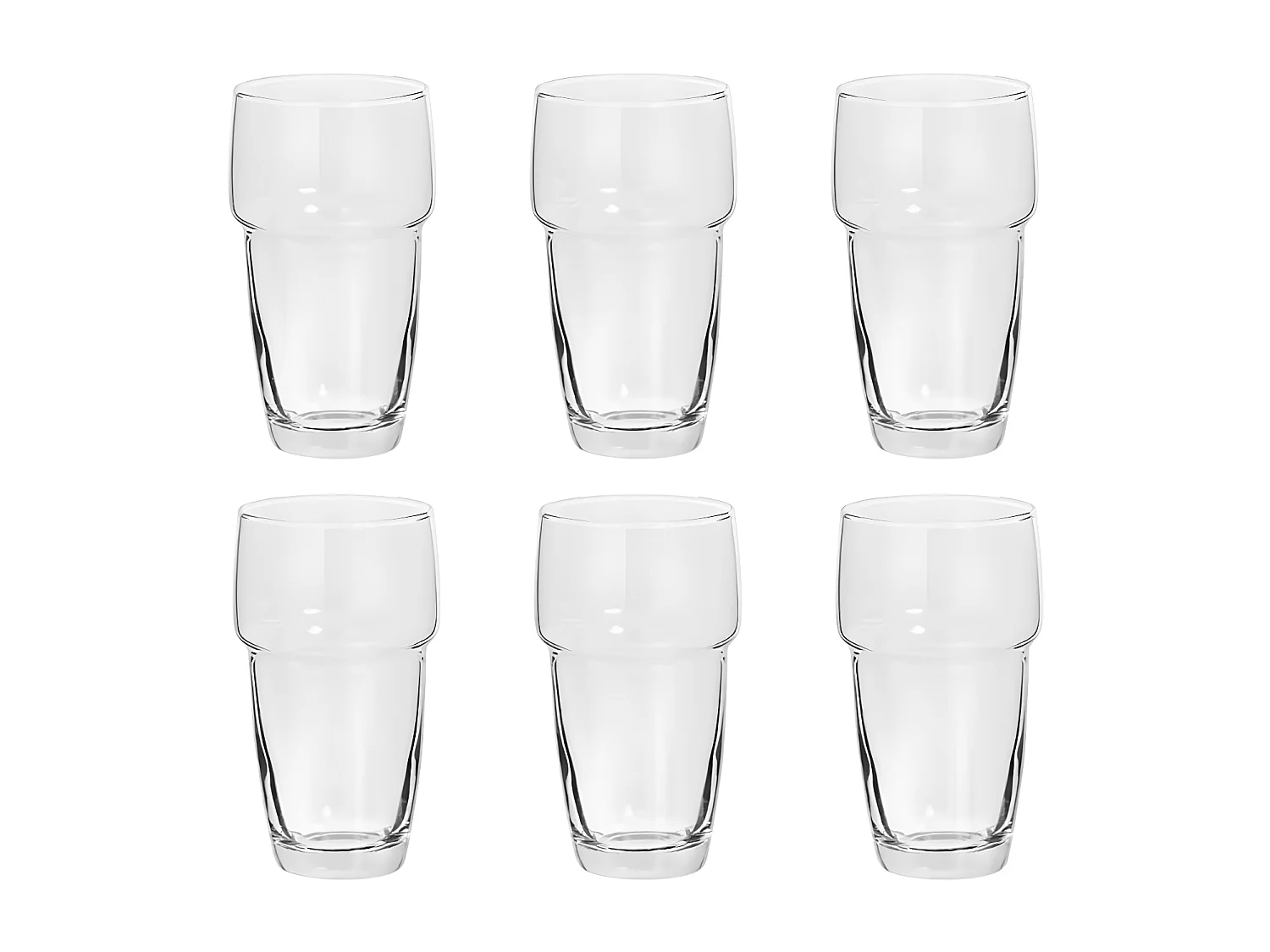 Lot de 6 Gobelets à Eau "Rodrig" 34cl Transparent