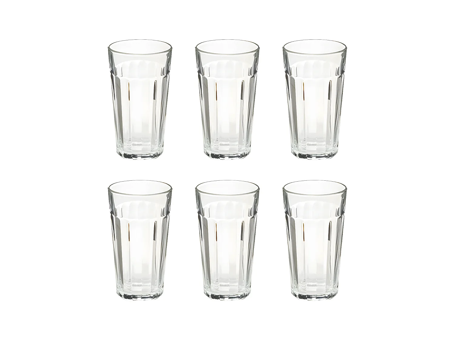 Lot de 6 Verres à Eau "Loft" 35cl Transparent