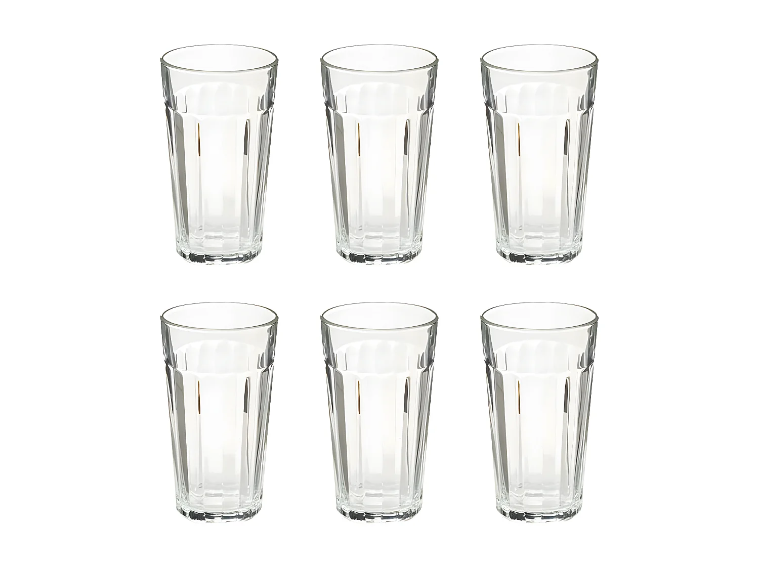 Lot de 6 Verres à Eau "Loft" 35cl Transparent