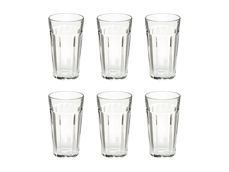 Lot de 6 Verres à Eau "Loft" 35cl Transparent