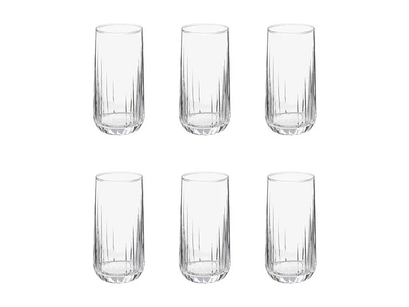 Lot de 6 Verres à Eau "Diego" 36cl Transparent