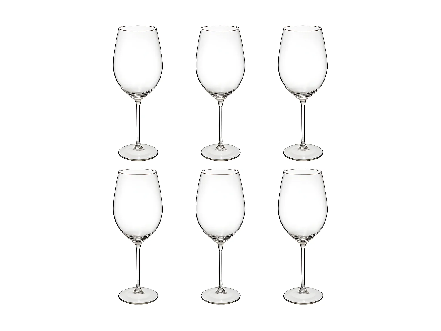 Lot de 6 Verres à Eau "Lina" 54cl Transparent
