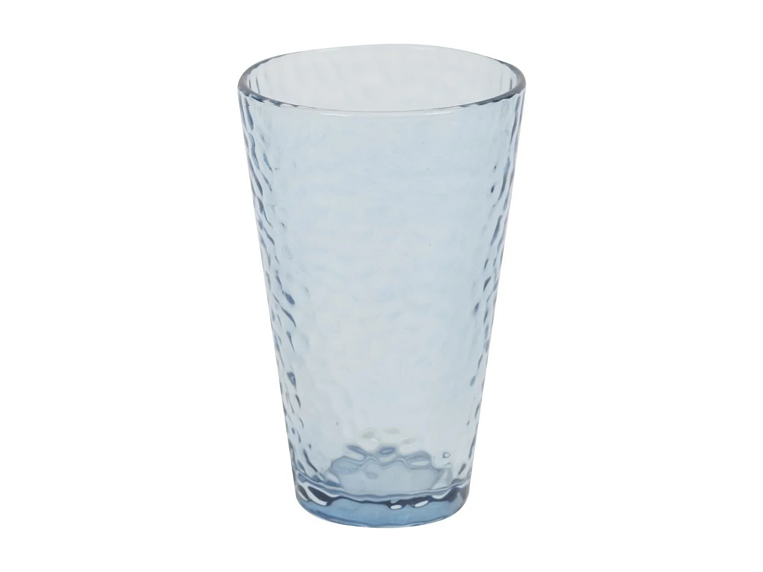 Lot de 6 Verres à Eau "Martelé" 34cl Bleu Fumé