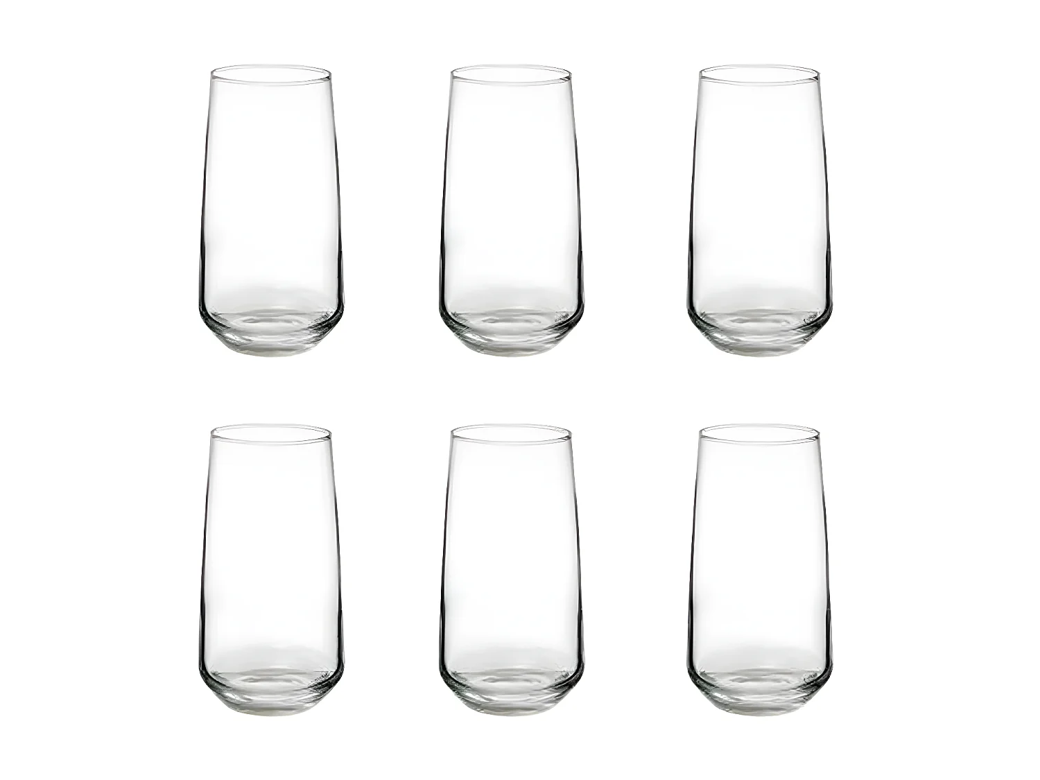 Lot de 6 Gobelets en Verre "Elaya" 48cl Transparent
