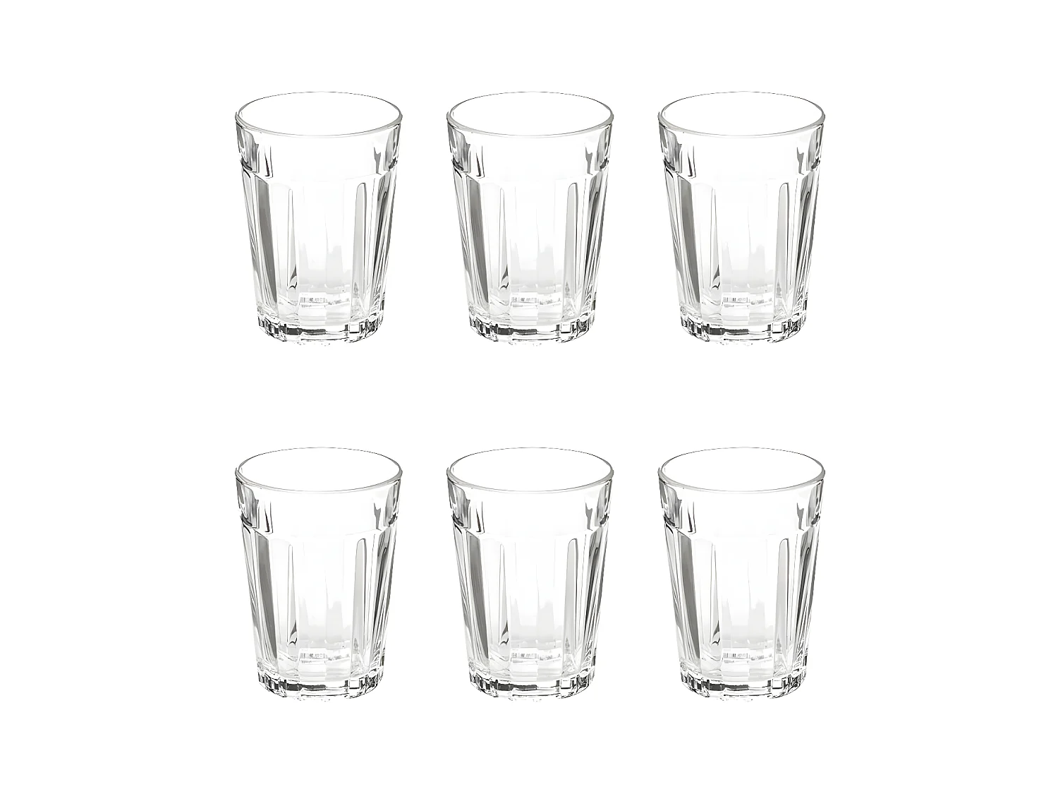 Lot de 6 Verres à Eau "Loft" 25cl Transparent