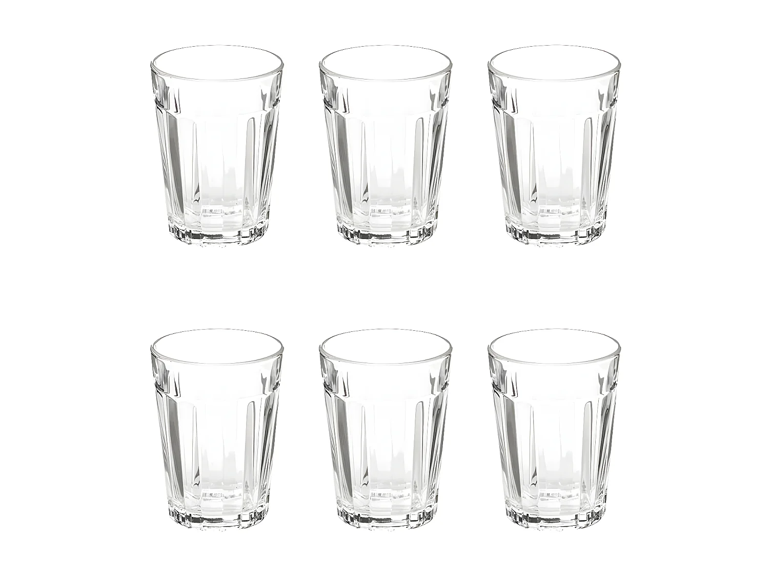 Lot de 6 Verres à Eau "Loft" 25cl Transparent