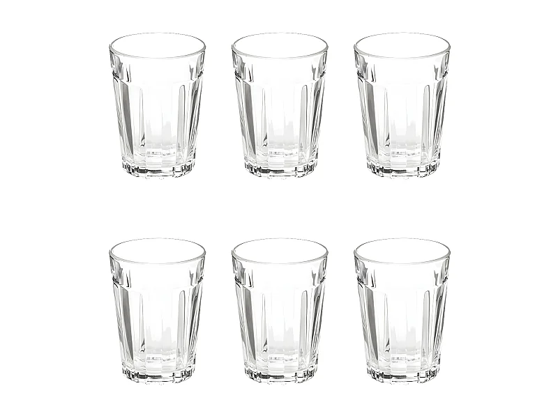 Lot de 6 Verres à Eau "Loft" 25cl Transparent