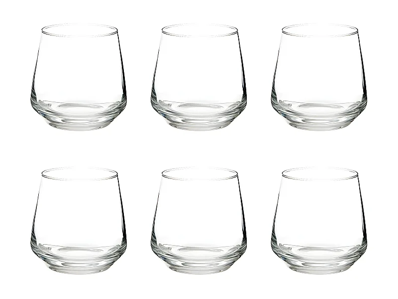 Lot de 6 Gobelets en Verre "Elaya" 34cl Transparent