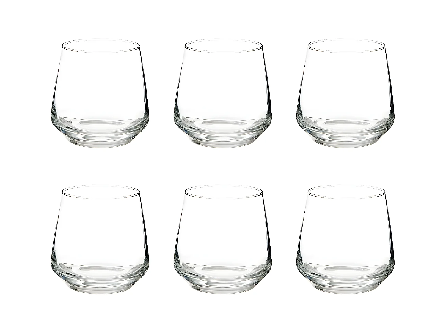 Lot de 6 Gobelets en Verre "Elaya" 34cl Transparent