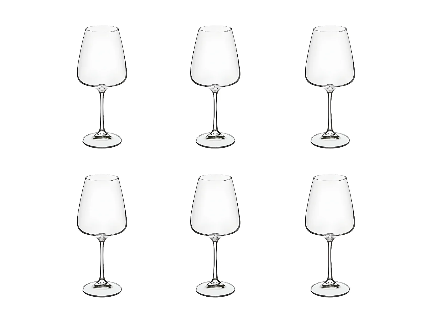 Lot de 6 Verres à Eau "Selenga" 45cl Transparent