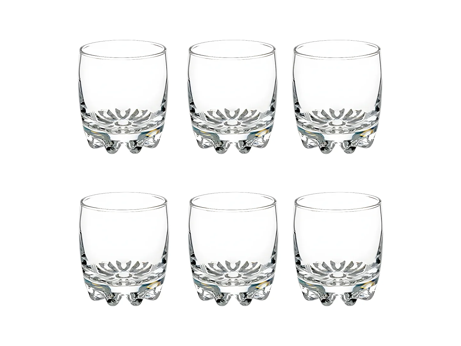 Lot de 6 Gobelets à Eau "Sylvana" 31cl Transparent