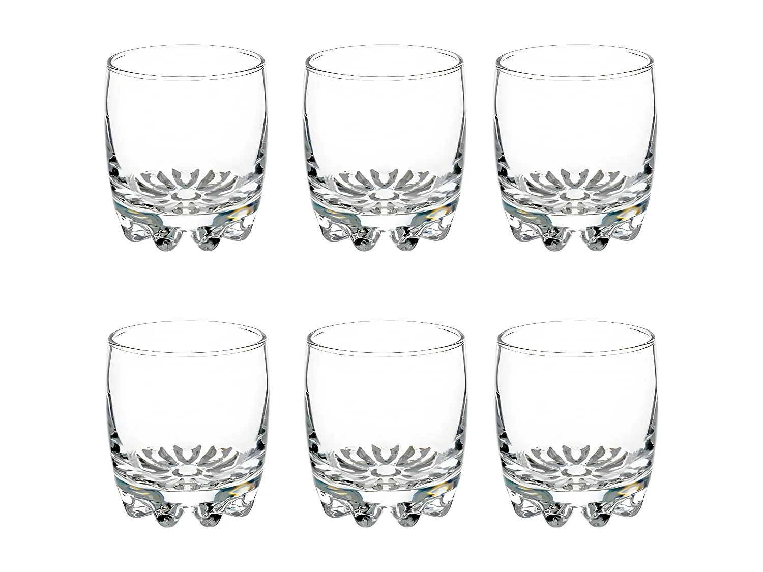 Lot de 6 Gobelets à Eau "Sylvana" 31cl Transparent