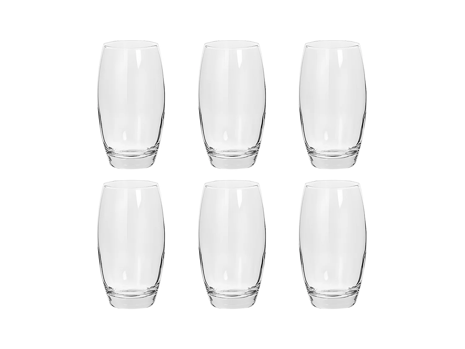 Lot de 6 Gobelets Hauts "Cesari'Eau" 51cl Transparent