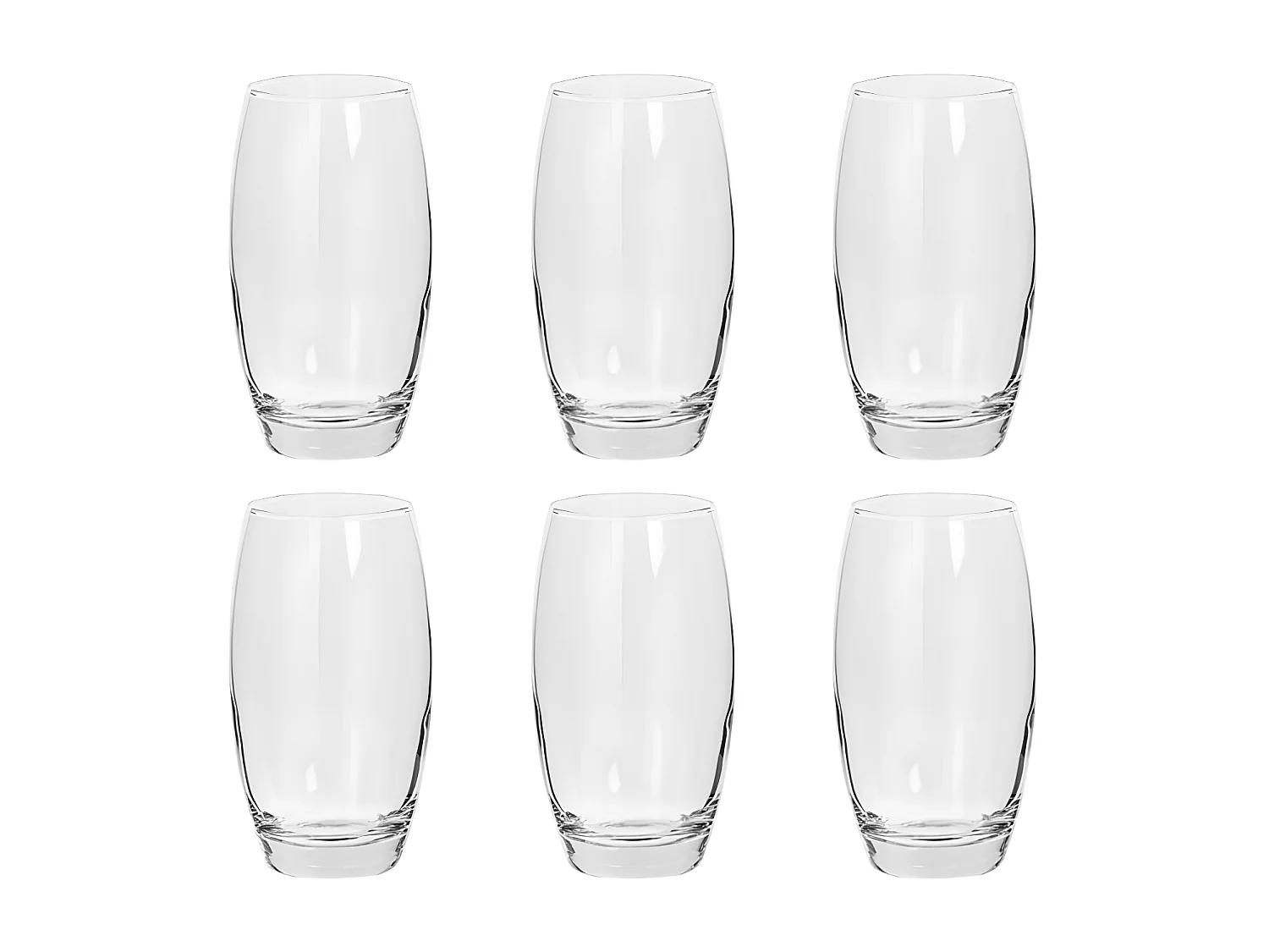 Lot de 6 Gobelets Hauts "Cesari'Eau" 51cl Transparent