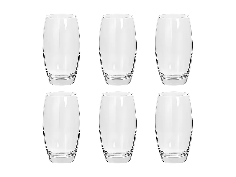 Lot de 6 Gobelets Hauts "Cesari'Eau" 51cl Transparent