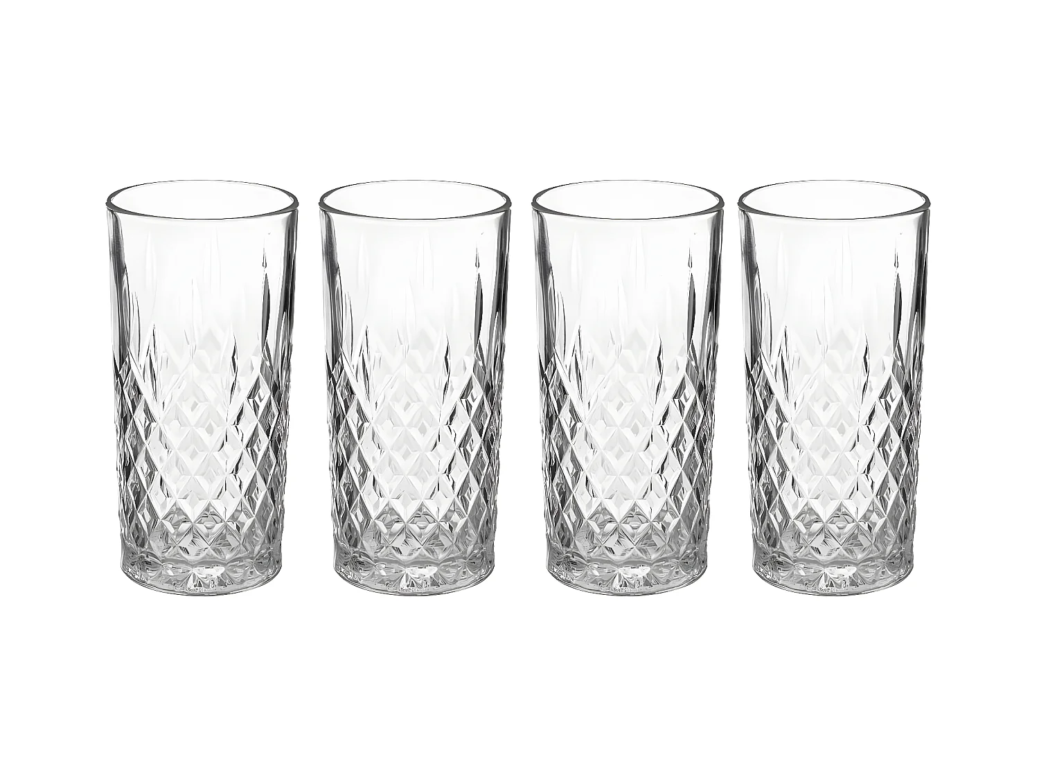 Lot de 4 Verres à Eau "Charles" 30cl Transparent