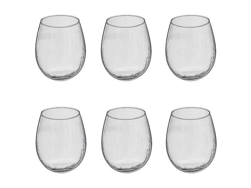 Lot de 6 Verres à Eau "Volta" 44cl Transparent