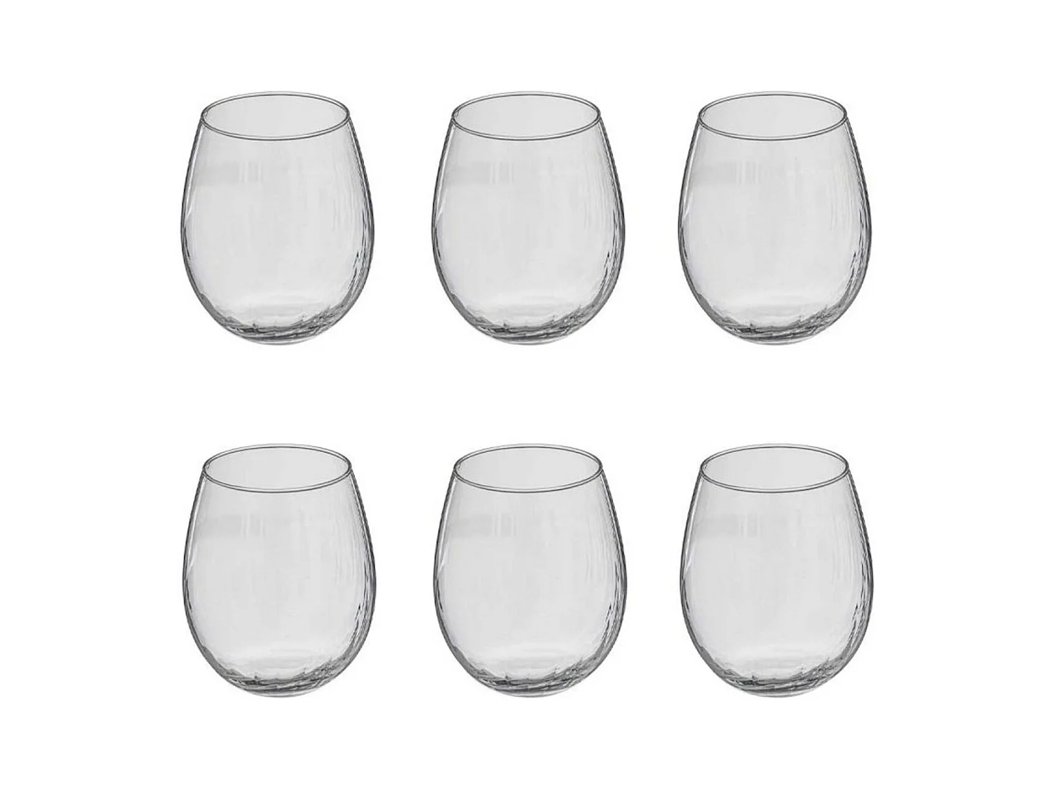 Lot de 6 Verres à Eau "Volta" 44cl Transparent