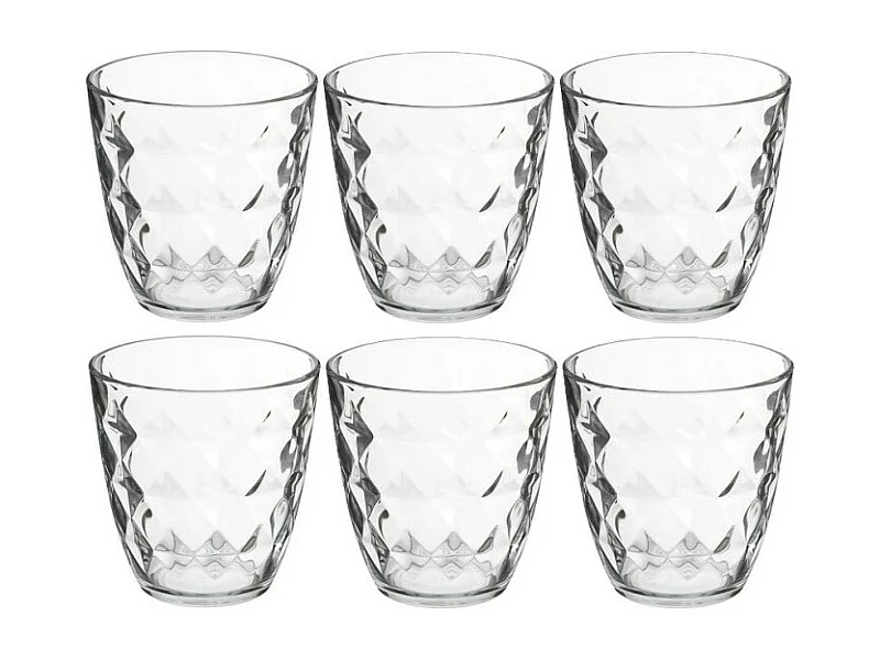 Lot de 6 Gobelets Bas "Fabi'Eau" 25cl Transparent