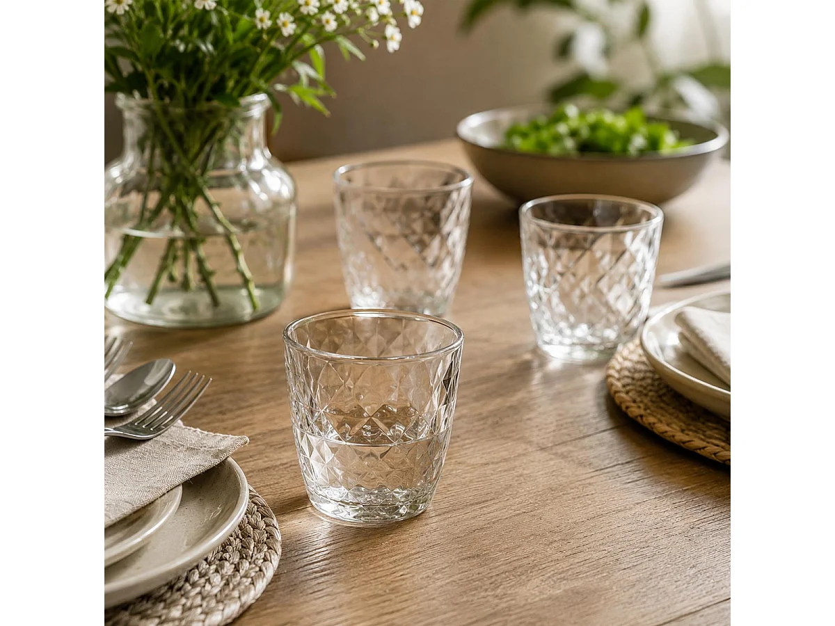 Lot de 6 Verres Bas "Fabi'Eau" 25cl Transparent