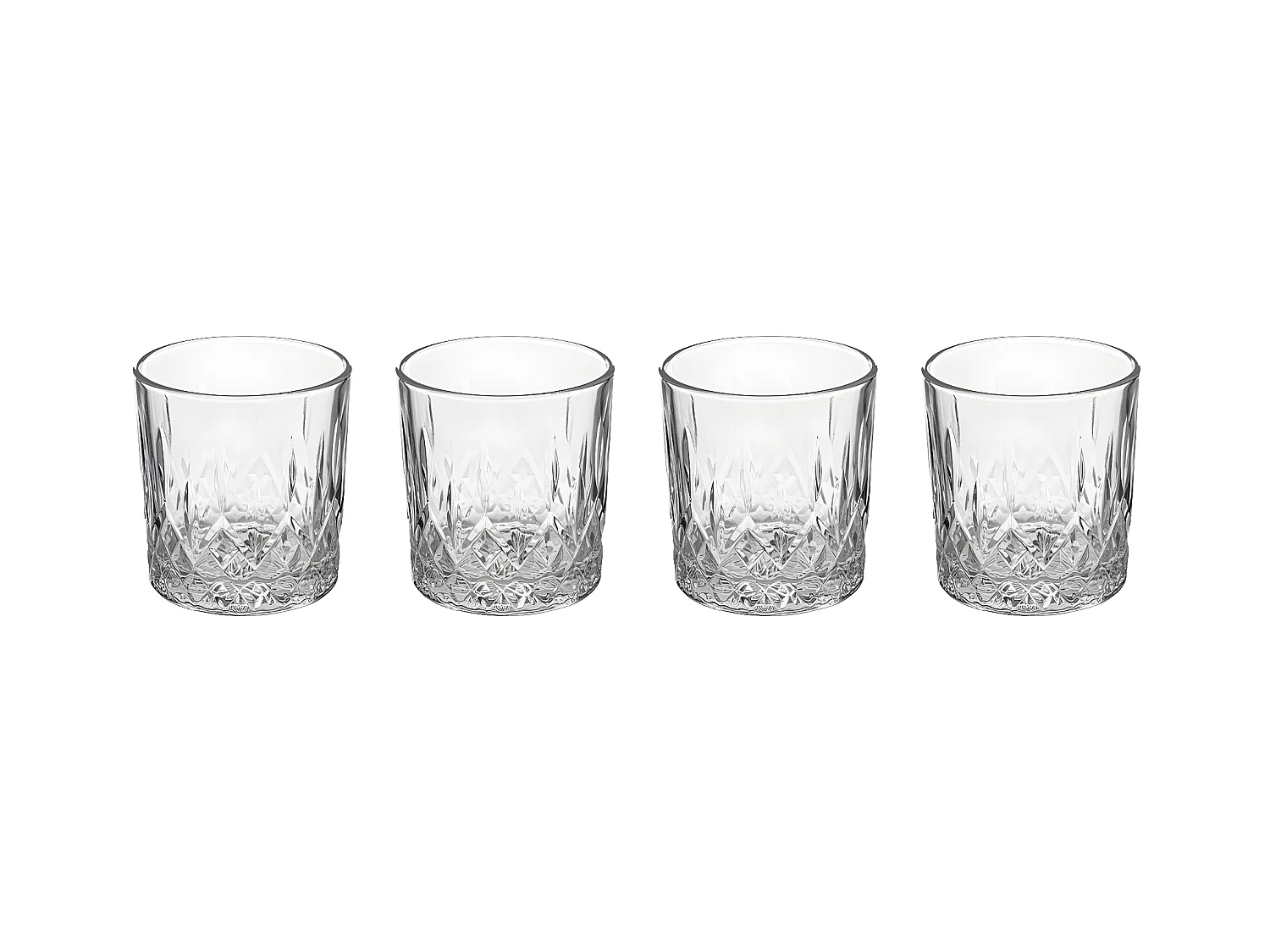 Lot de 4 Verres à Eau "Charles" 24cl Transparent