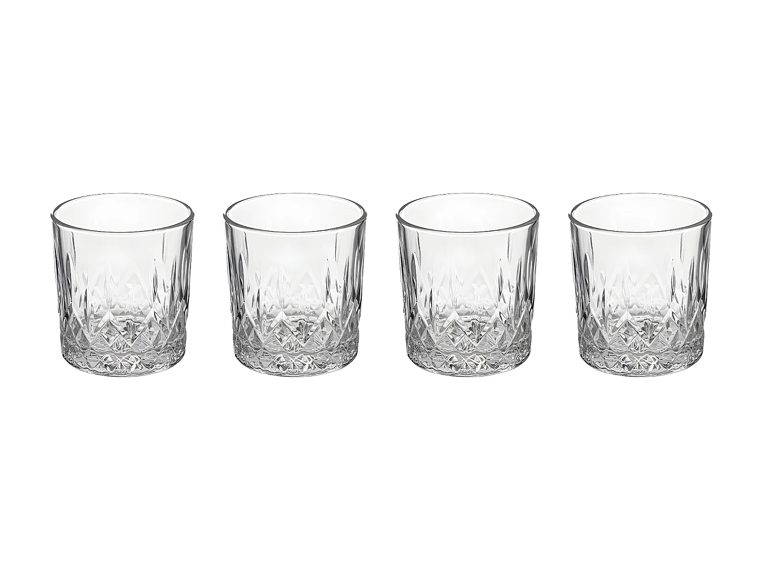 Lot de 4 Verres à Eau "Charles" 24cl Transparent