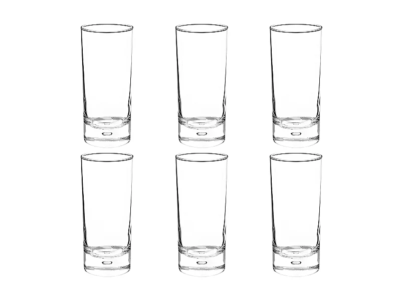 Lot de 6 Gobelets Hauts "Georgi'Eau" 29cl Transparent