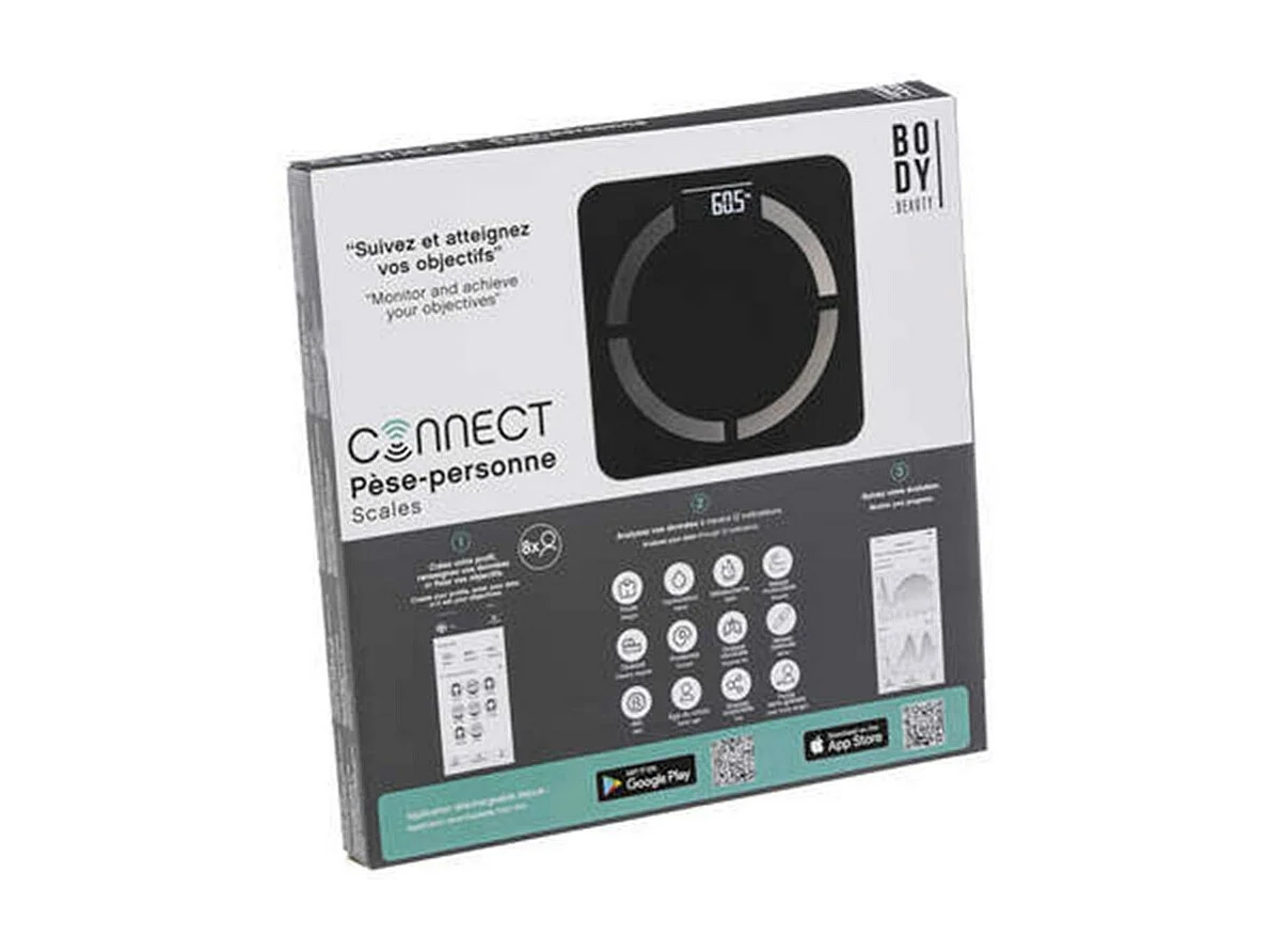 Pèse-Personne Connecté "Impeden" 30cm Noir