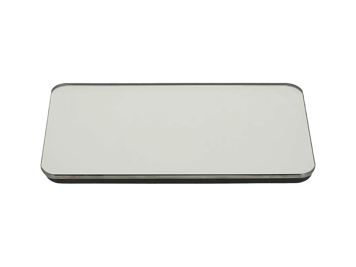 Pèse-Personne Digital en Verre "Miroir" 22cm Noir