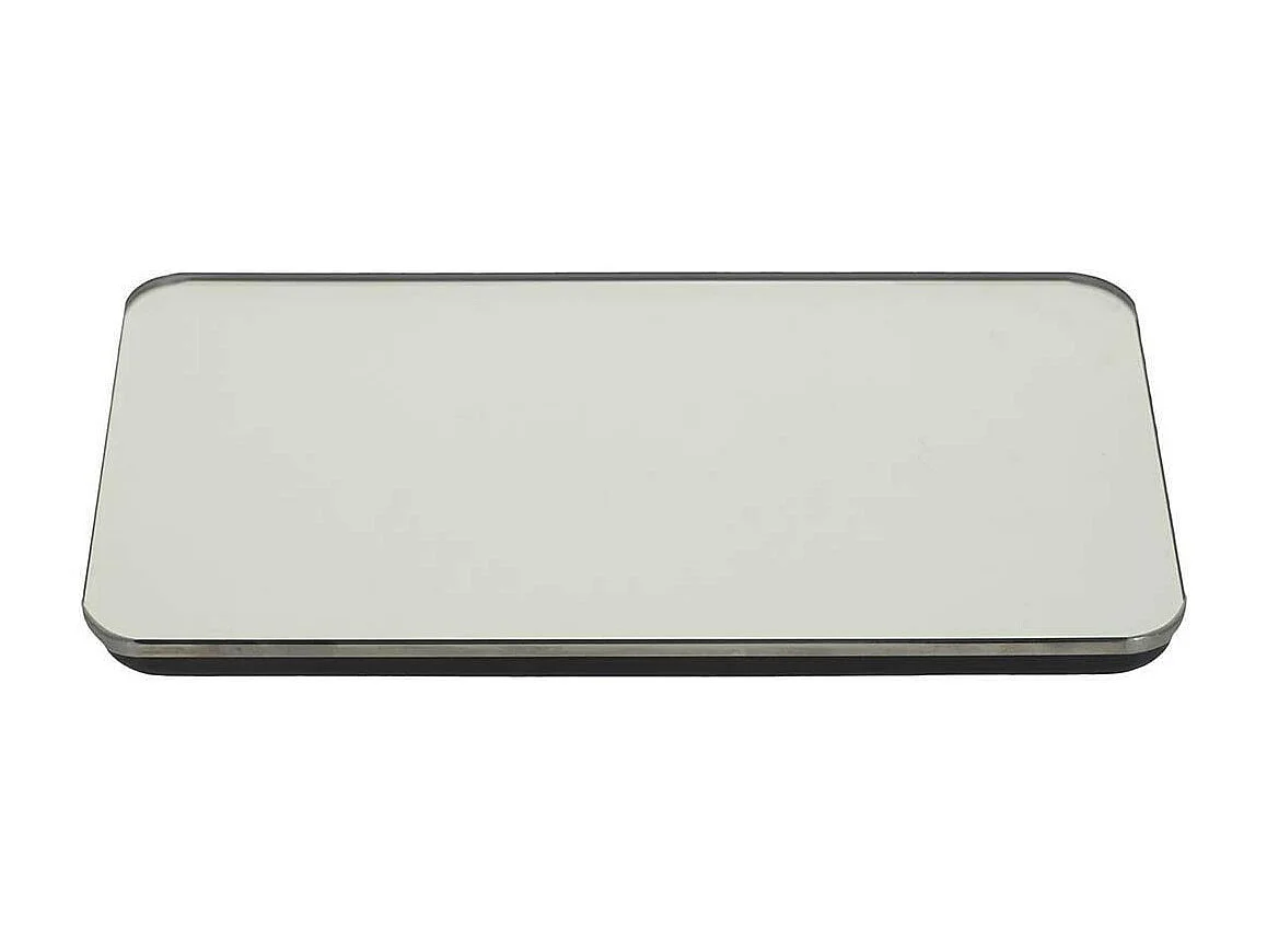 Pèse-Personne Digital en Verre "Miroir" 22cm Noir