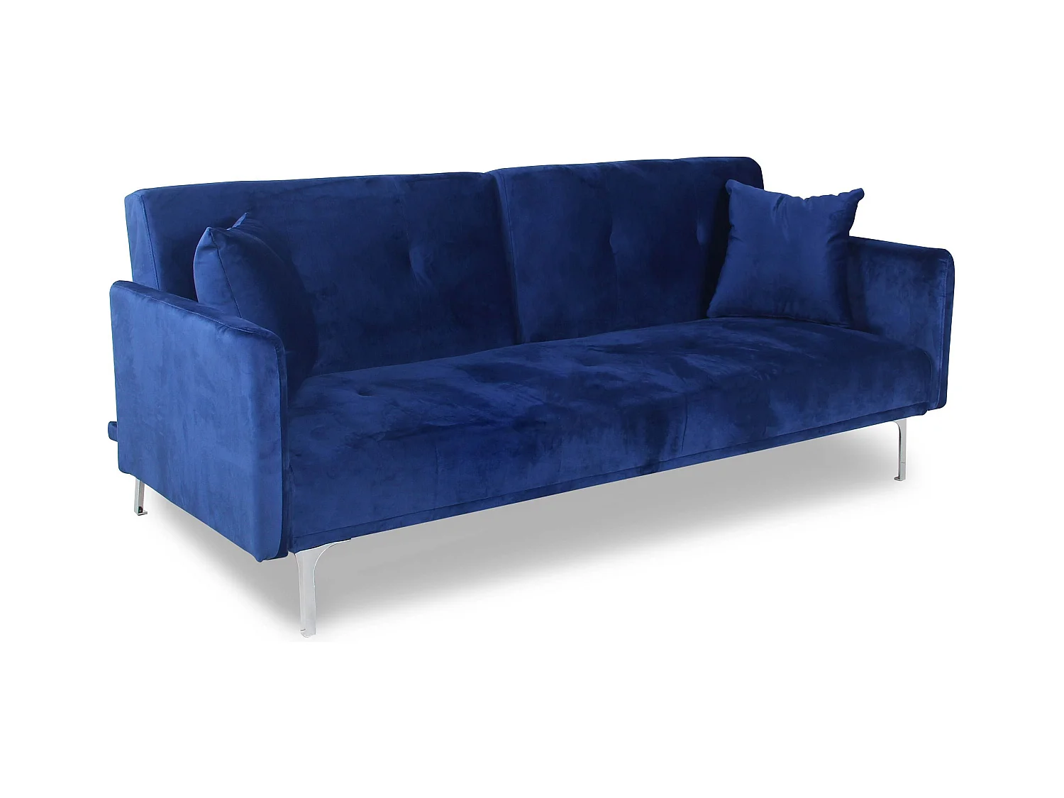 Schlafsofa 3-Sitzer "Lacla" Samt Blau Modern