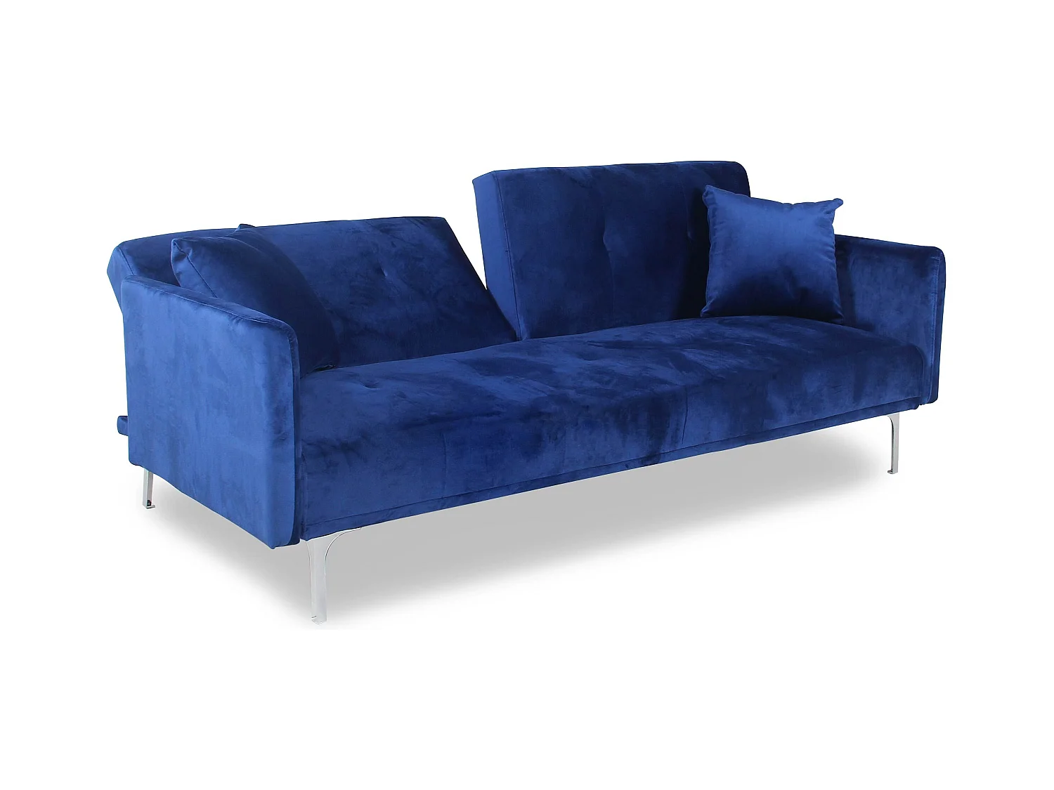 Schlafsofa 3-Sitzer "Lacla" Samt Blau Modern