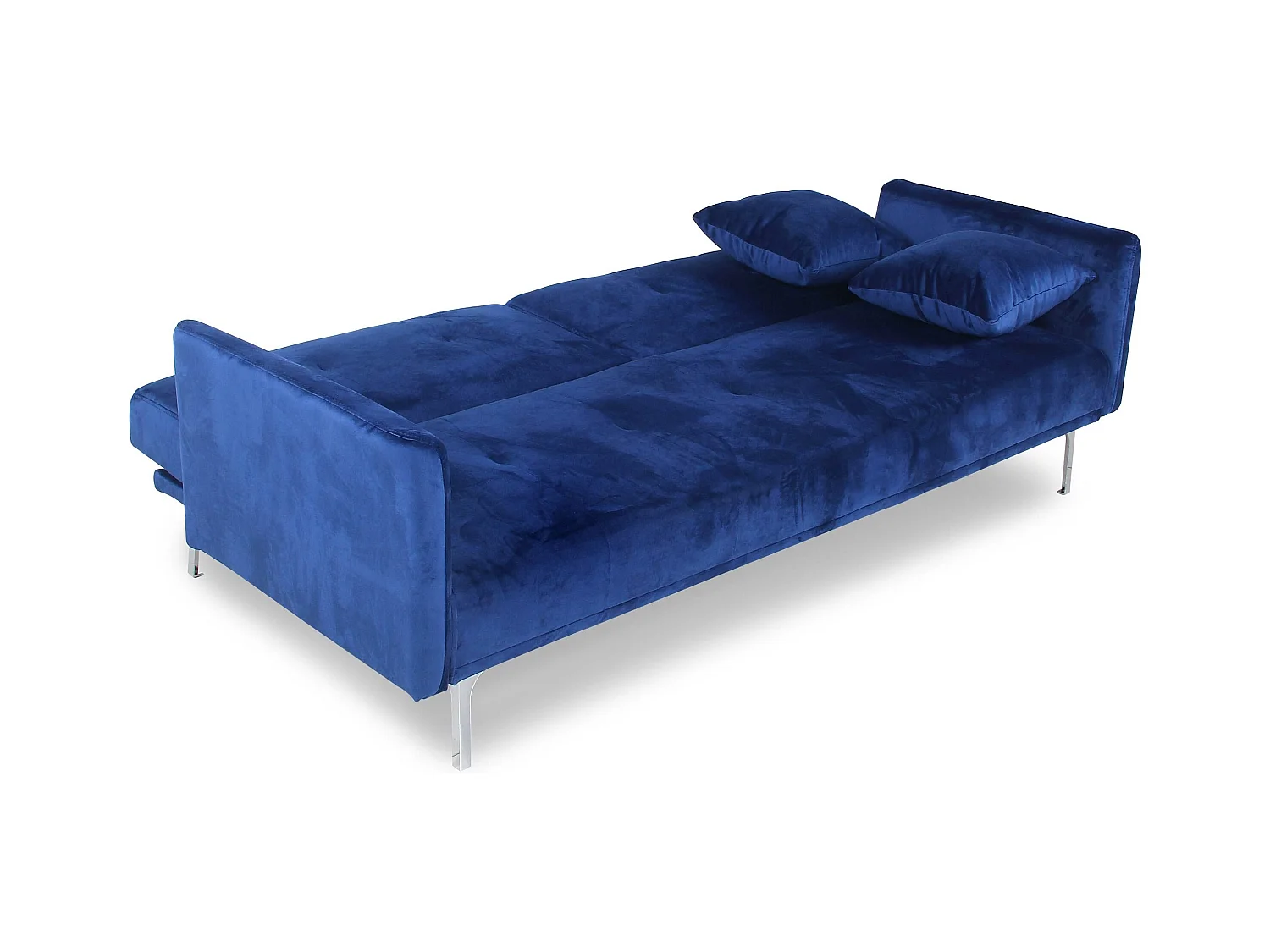 Schlafsofa 3-Sitzer "Lacla" Samt Blau Modern
