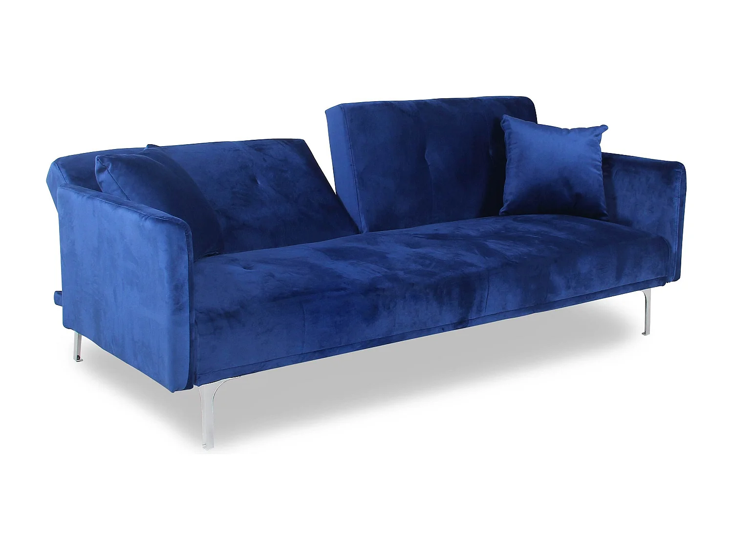 Canapé Convertible 3 Places "Lacla" 191cm Bleu