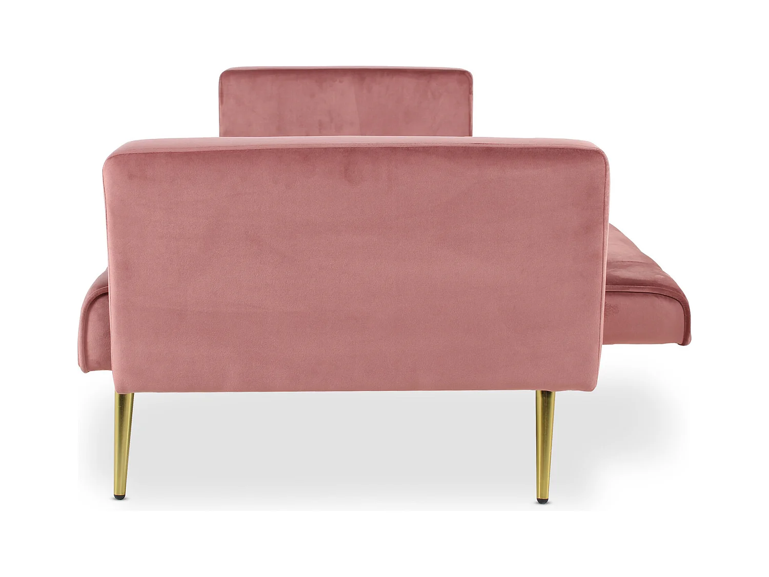 Canapé Convertible Velours "Tybio" 175cm Rose
