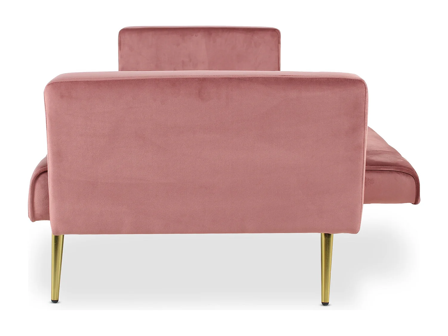 Canapé Convertible Velours "Tybio" 175cm Rose